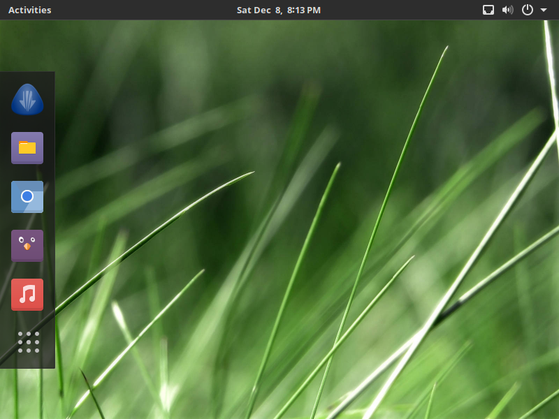Screenshot of Antergos 2016.11.20 desktop